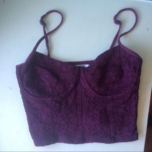 Purple xs crop top