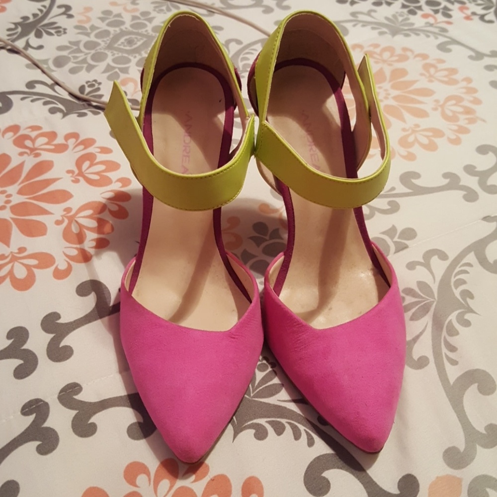Two tone pink w/ yellow heels