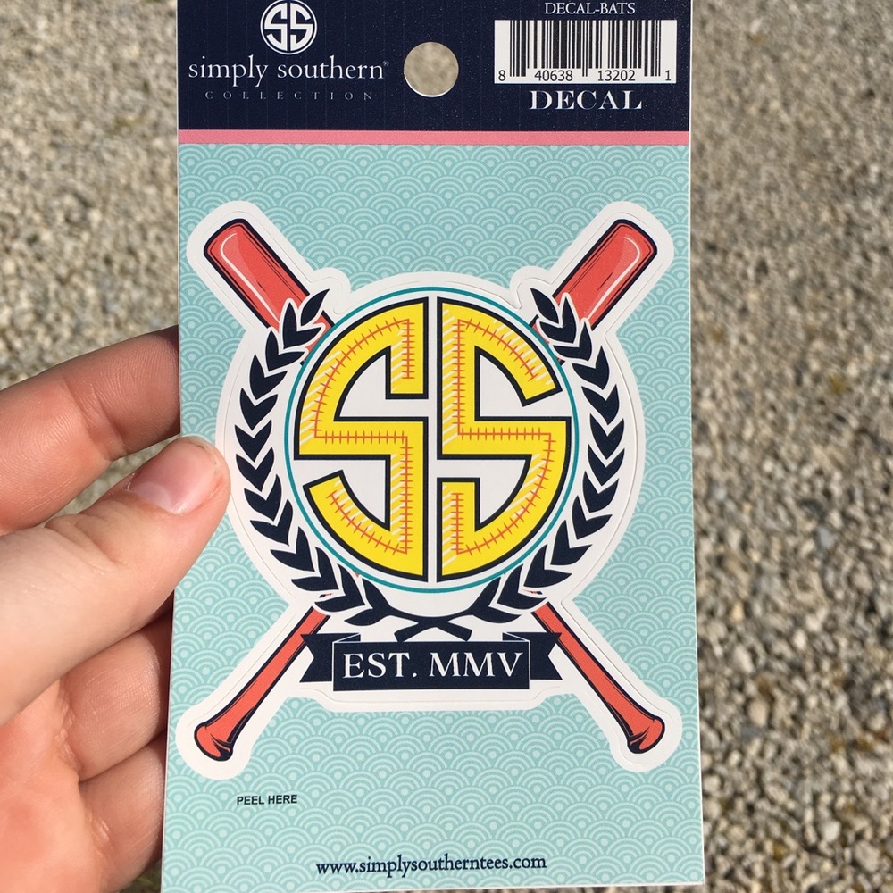 Simply southern softball decal