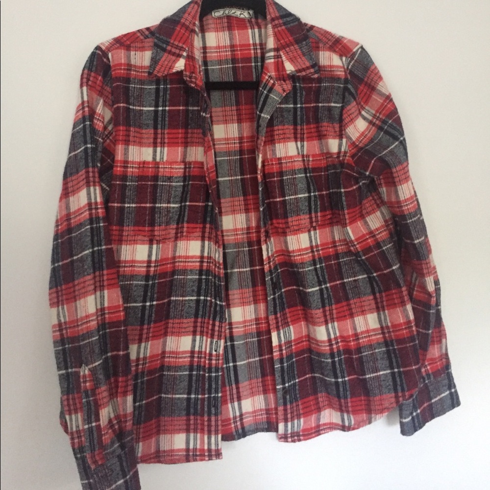 Red and blue flannel