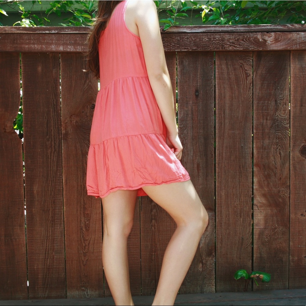 Deliah's peach/ orange sundress🍊