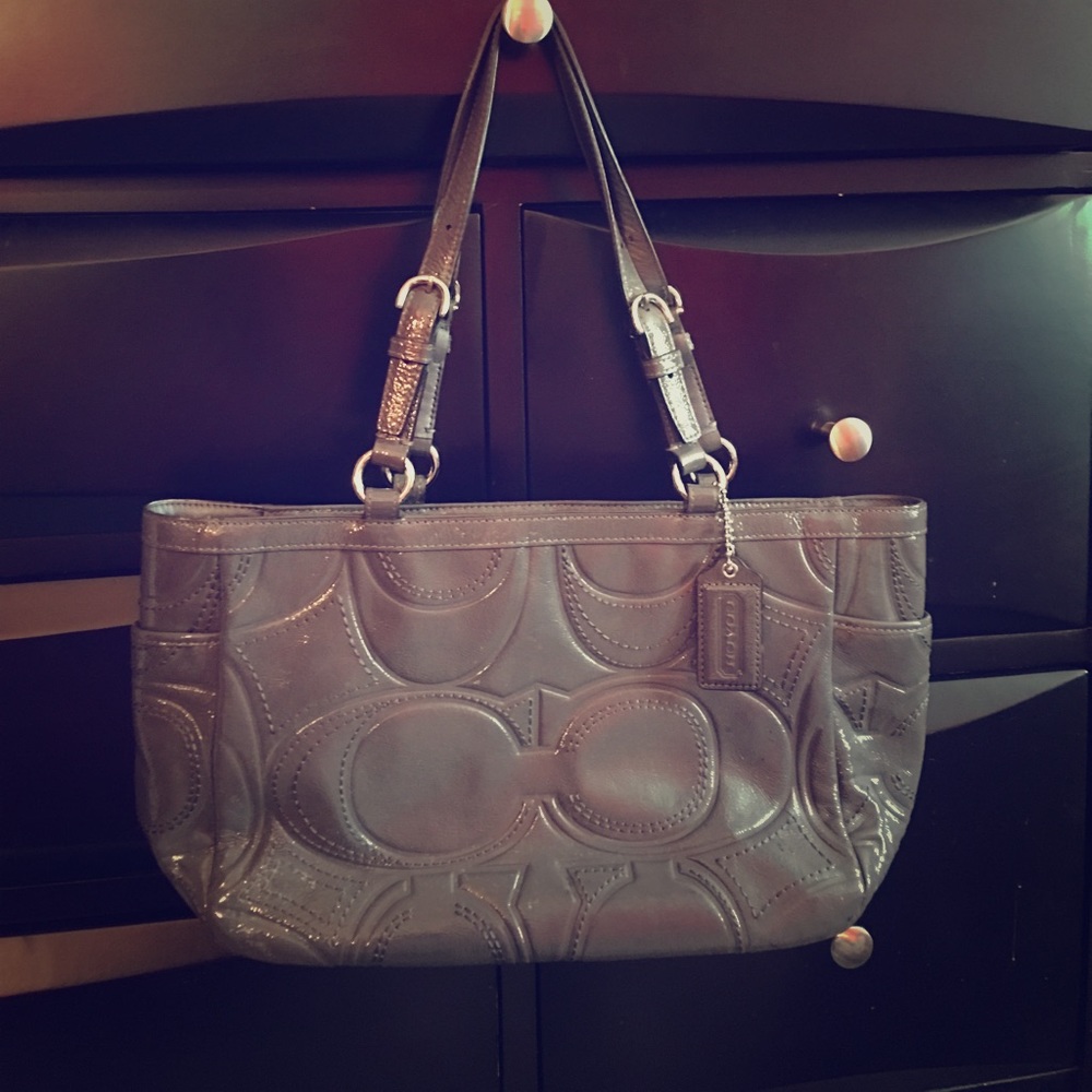 Gray Coach Purse