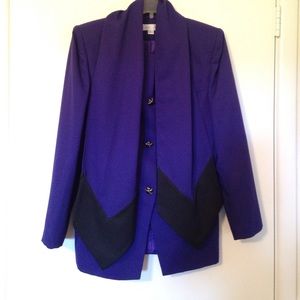 Purple skirt suit