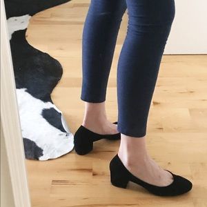 Size 8.5 Black Suede Jeffery Campbell Bitsie Pumps
