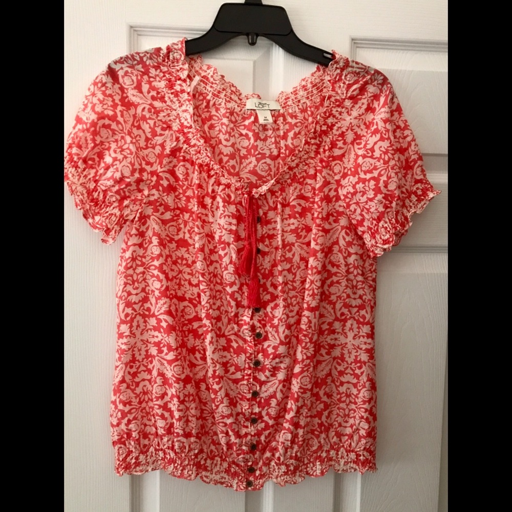 Ann Taylor LOFT Top- Cute! Sz M/L