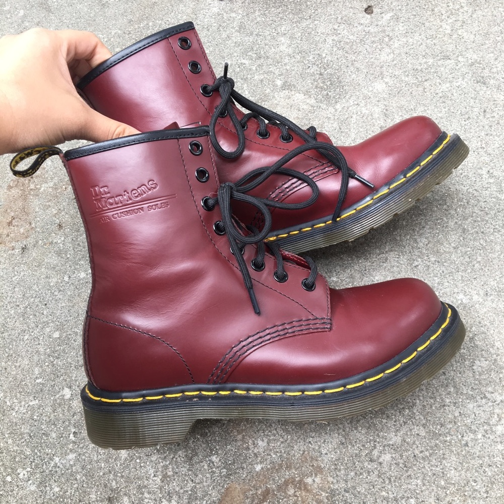 Dr Marten 1460 Cherry Red Smooth Boots