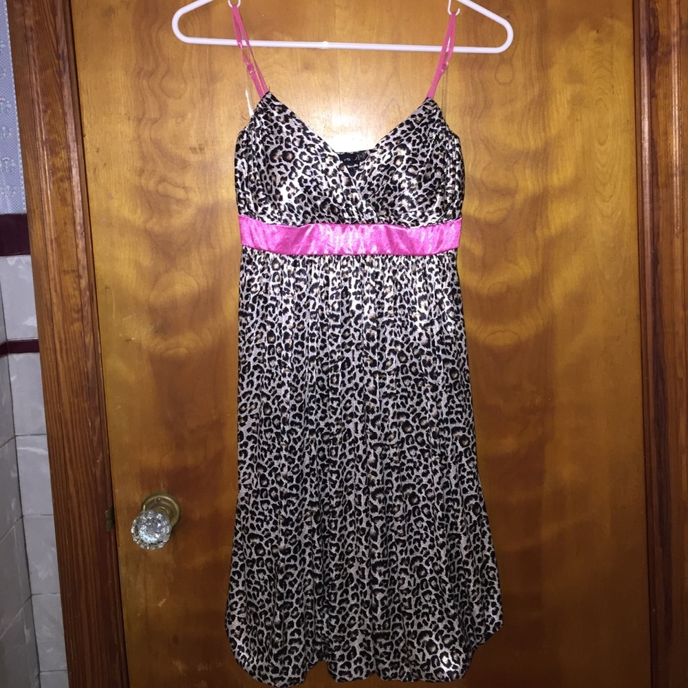 Leopard And Pink Dress