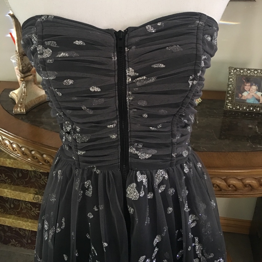 STRAPLESS MINI DRESS - Picture 2 of 7