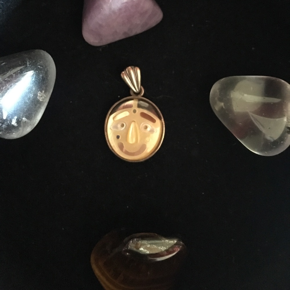 Japanese Face Necklace Charm