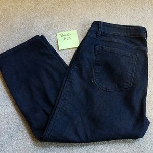 Ann Taylor LOFT 12 curvy crop Capri denim jeans 10