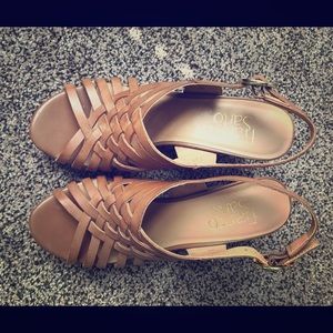 Franco Sarto Nude Wedges