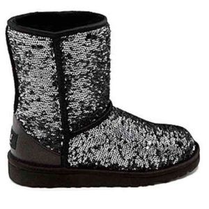 Black sparkly UGGS