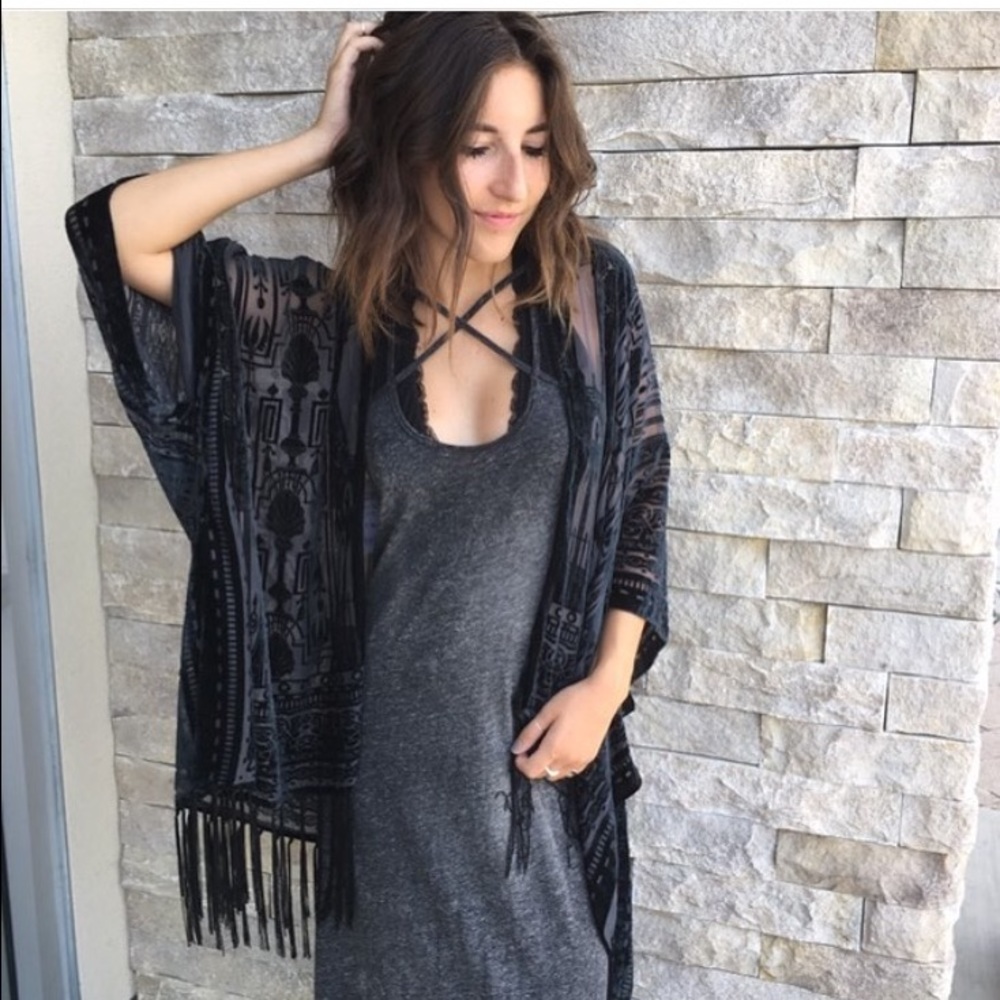 House of Bohemians black kimono