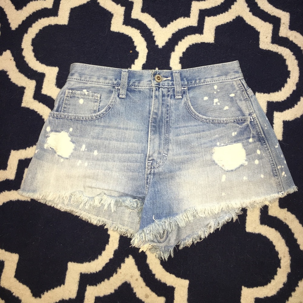Distressed Jean shorts