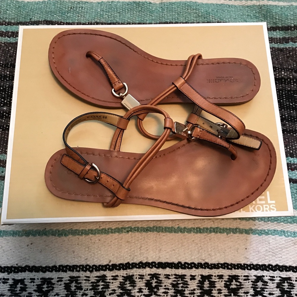 Coach nude sandals