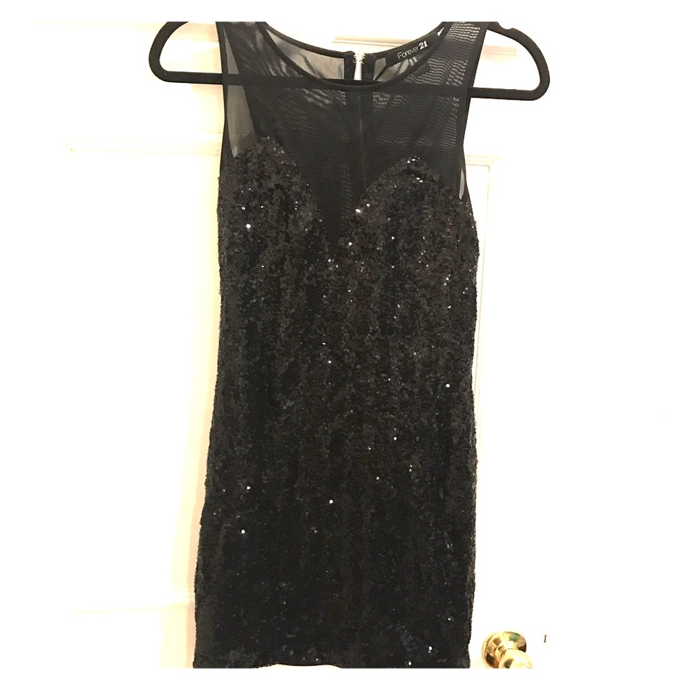 Forever 21 mesh sequin dress