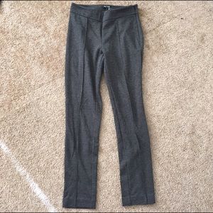 Skinny gray stretch dress pants