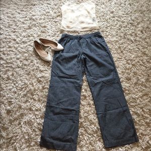 NWT Merona Linen Chambray pants! Sz 14