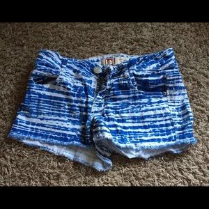 Tie dye shorts