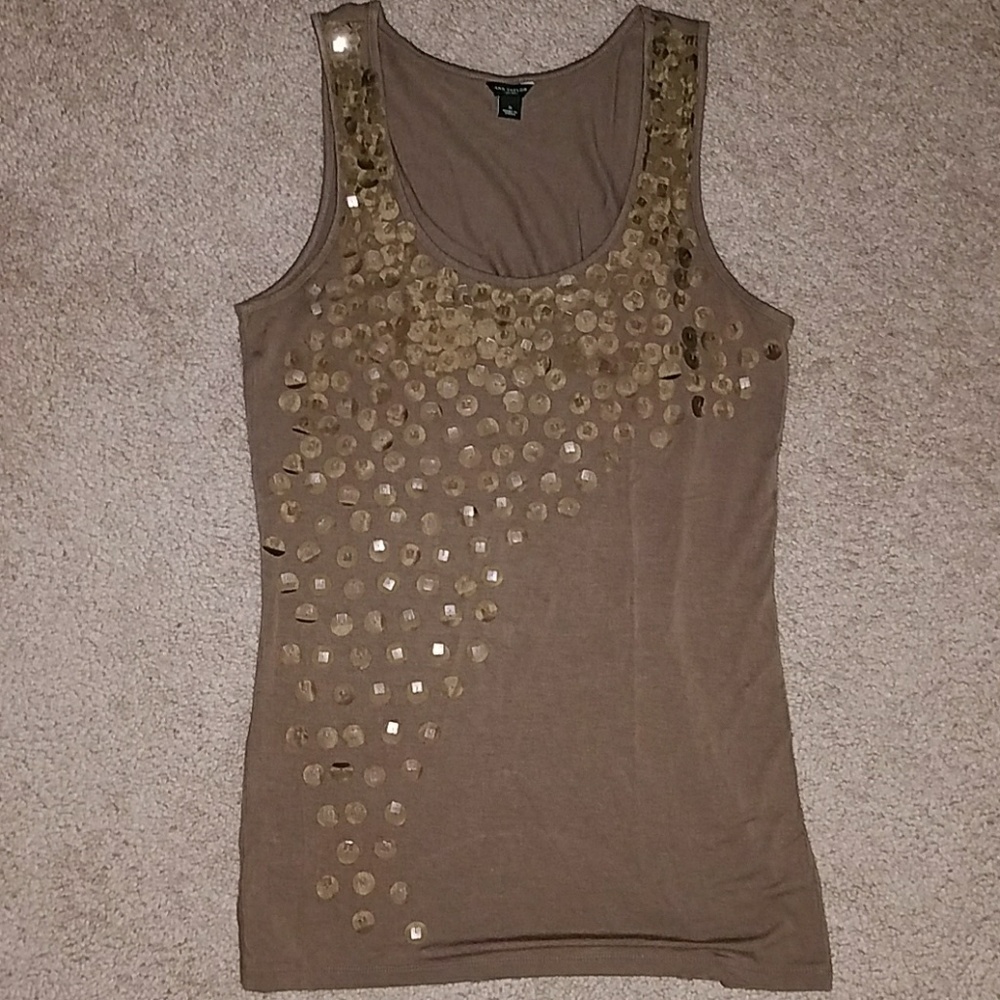 Spangled tank top