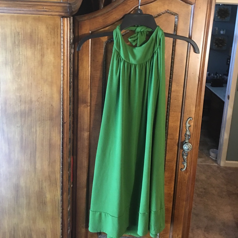 Susana Monaco Green Halter Dress