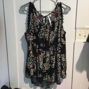 Hi Low Tank Blouse (Lauren Conrad) Large