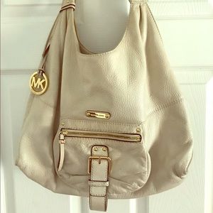 Michael Kors White Leather Bag