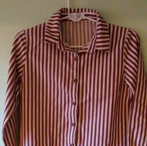 Long sleeved striped shirt