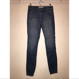 High rise skinny jean leggings