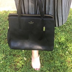 Kate Spade Multi-Compartment Pretty Black Handbag