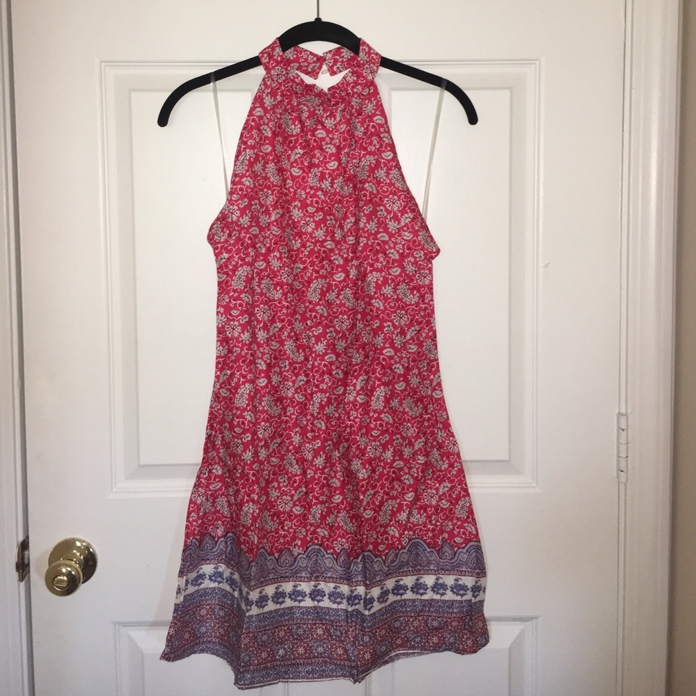 Open Back Paisley Dress