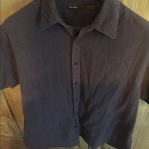 Perry Ellis Brown shirt