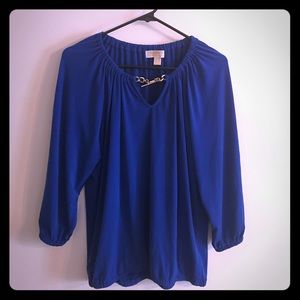 Michael Kors Blue 3/4 sleeves Shirt