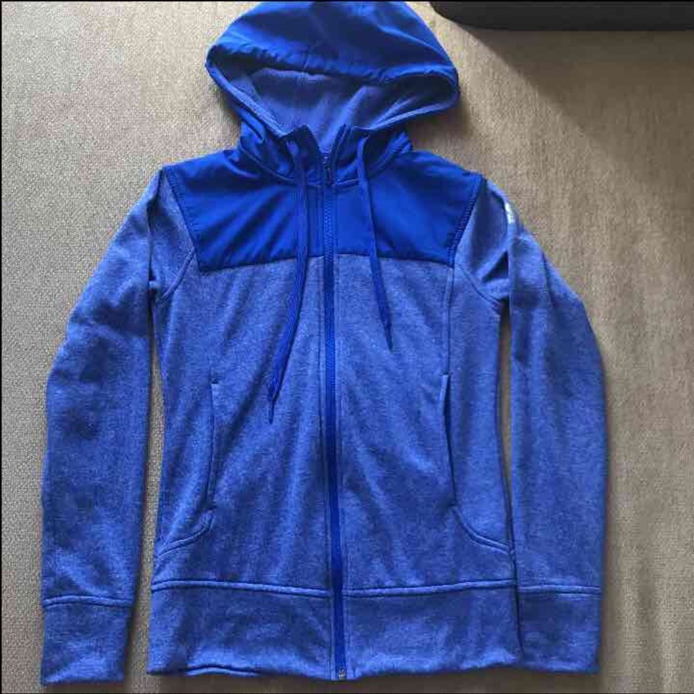 Adidas blue zip up hoodie!