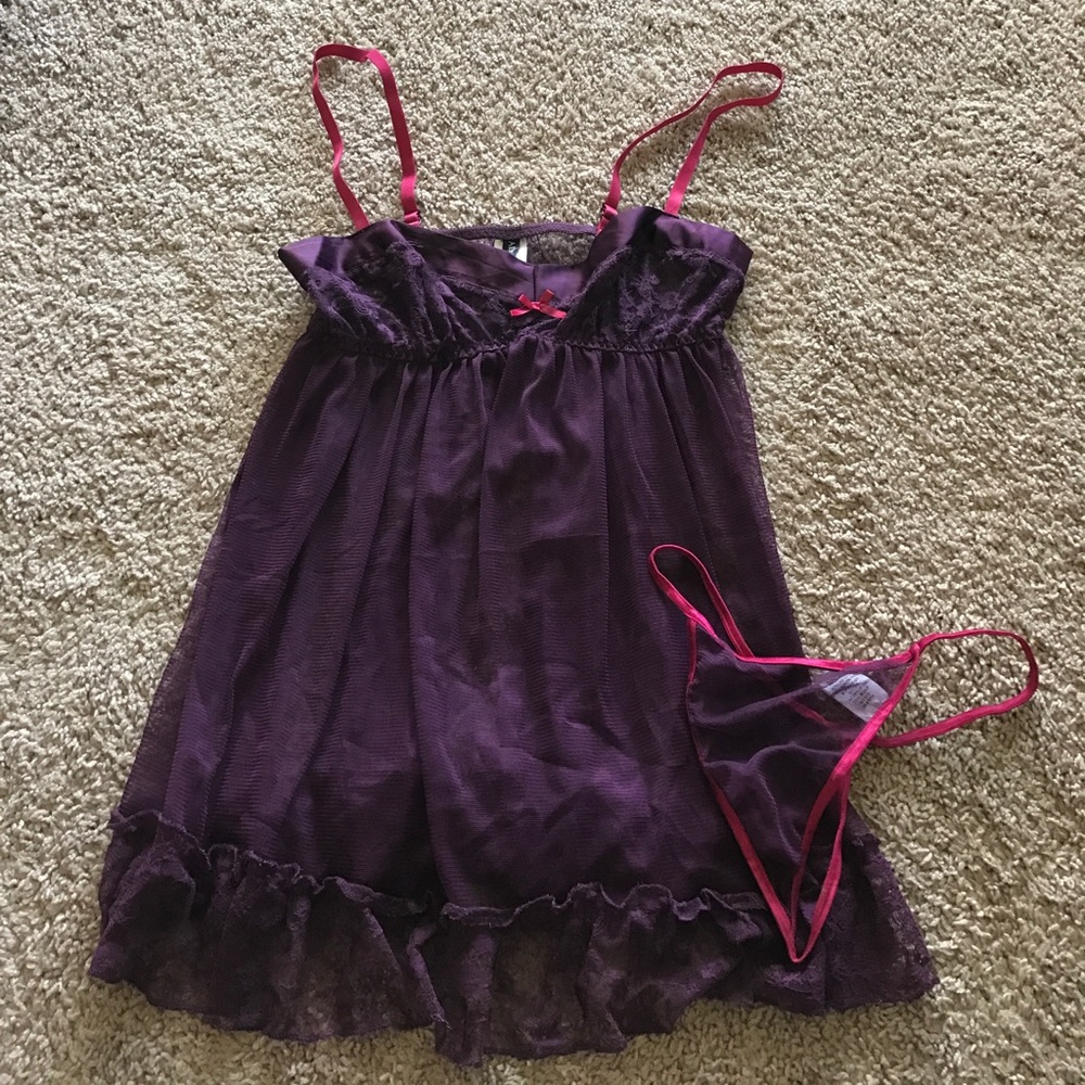 Adore Me baby doll and thong