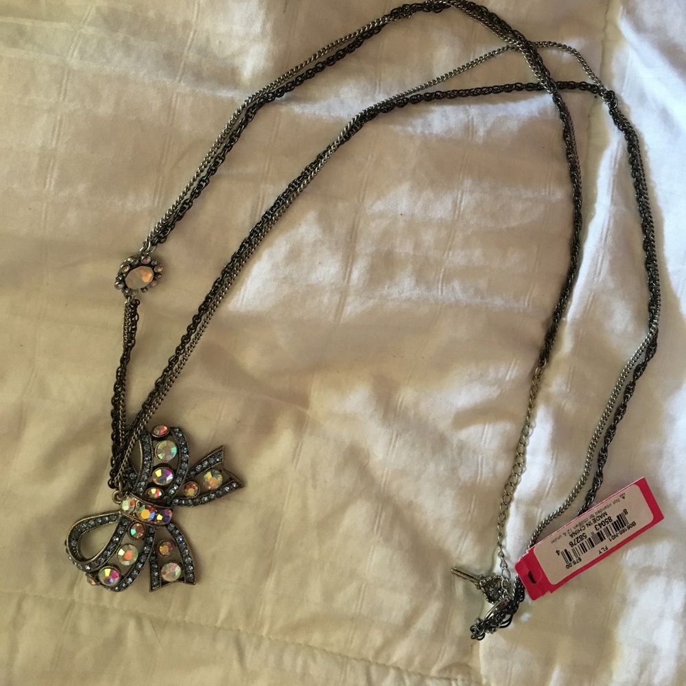 Betsey Johnson Bow Necklace