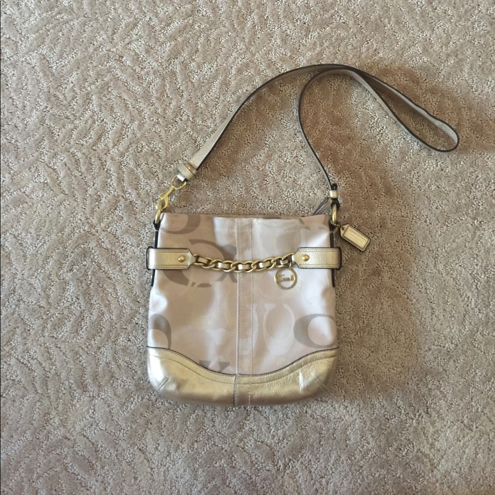 authentic Coach cross-body purse