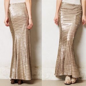 Anthropologie Sequin Skirt