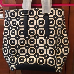 Tory Burch Tall Printed Canvas Tote