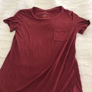 Red Soft and Sexy AEO tshirt