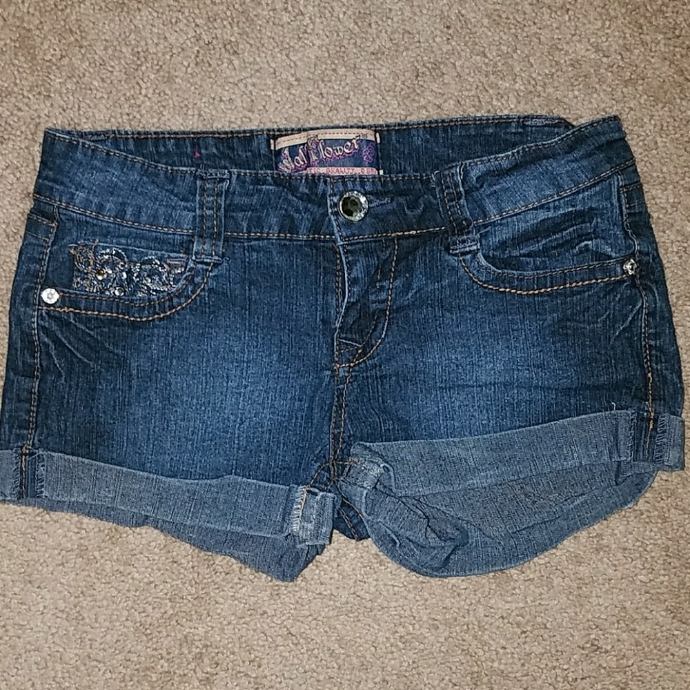 Denim Dress Shorts