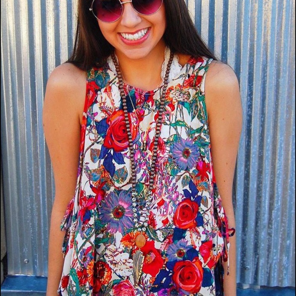 Floral tank top