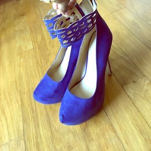 Cobalt blue Stiletto Pumps Gently Used Size 10