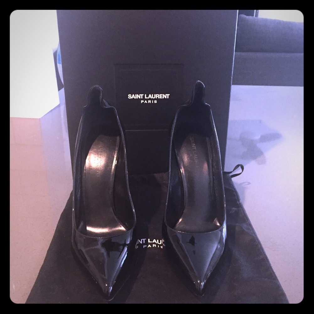 Saint Laurent Paris Nero Blank Pumps size 38