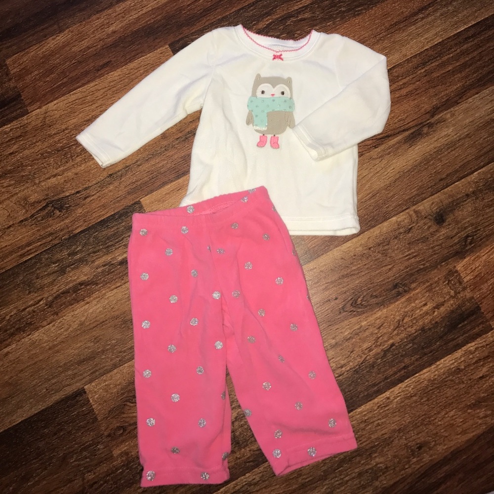 Carter's PJs girls infant size 12 months GUC