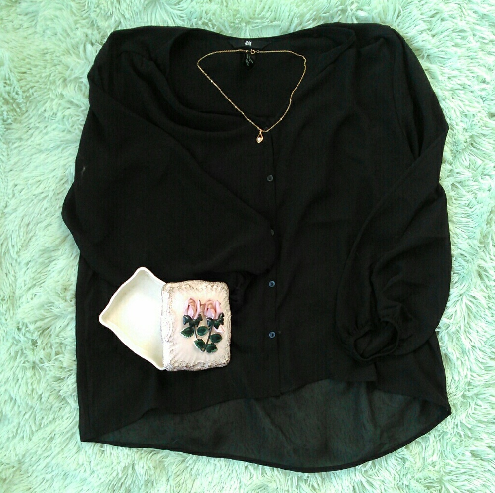 Sheer Button Up Shirt
