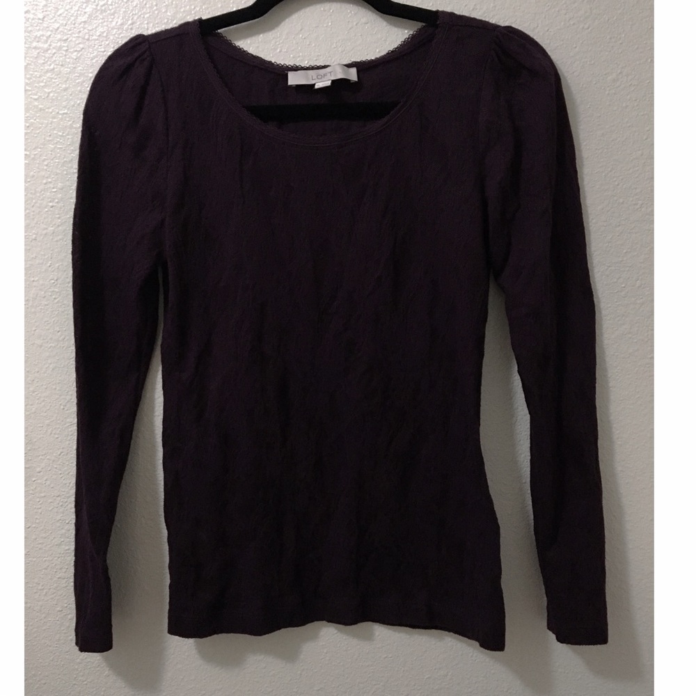Ann Taylor Purple long sleeve