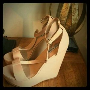 Steve Madden wedge heels with ankle straps