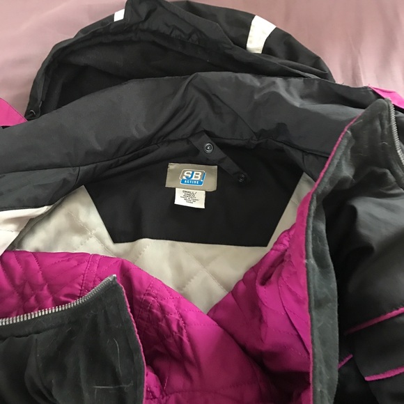 SB Active Jackets & Coats Double Layer Coat Pinkblack Poshmark