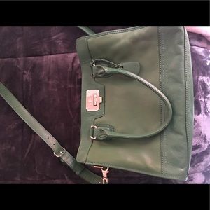 Green Cole Haan Leather Tote